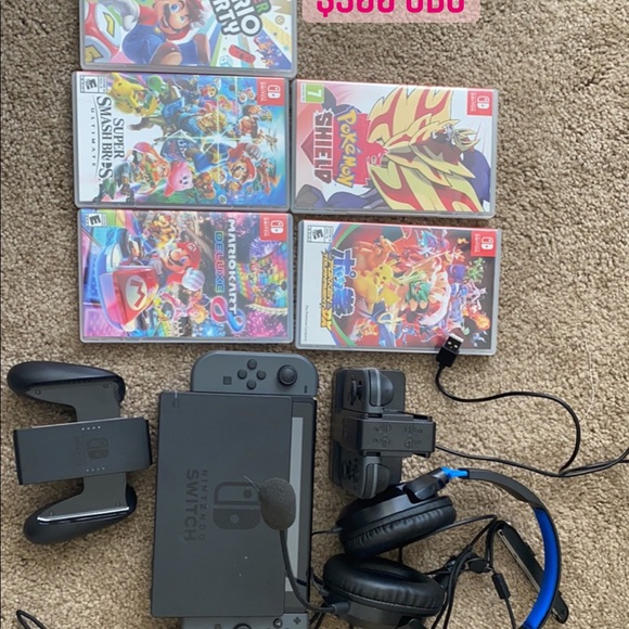 Nintendo switch and multiple games and accessories. Hopefully to a good home - Picture 1 of 1